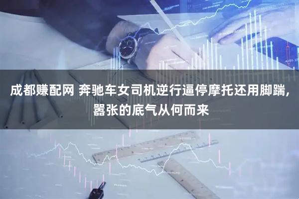 成都赚配网 奔驰车女司机逆行逼停摩托还用脚踹, 嚣张的底气从何而来