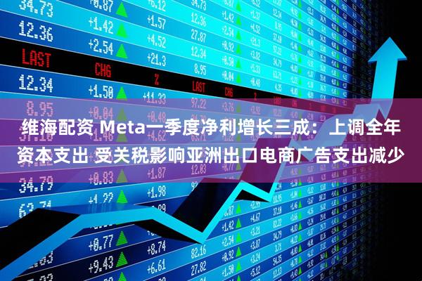 维海配资 Meta一季度净利增长三成：上调全年资本支出 受关税影响亚洲出口电商广告支出减少