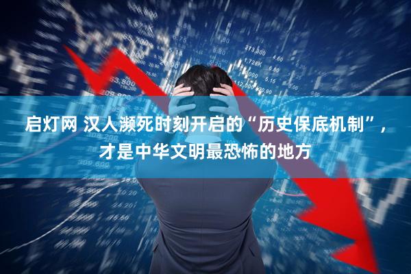 启灯网 汉人濒死时刻开启的“历史保底机制”，才是中华文明最恐怖的地方